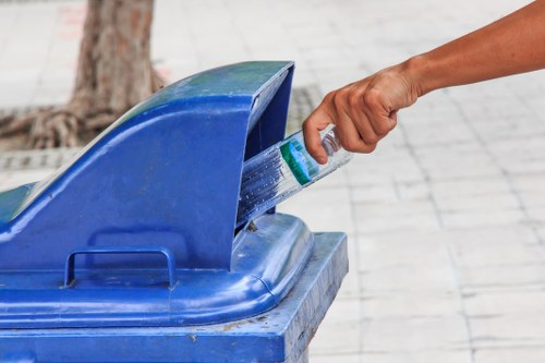 Sorting recyclable business waste for responsible disposal